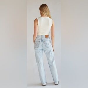 Levi's Blue Straight Leg Jeans Vintage-Inspired Classic